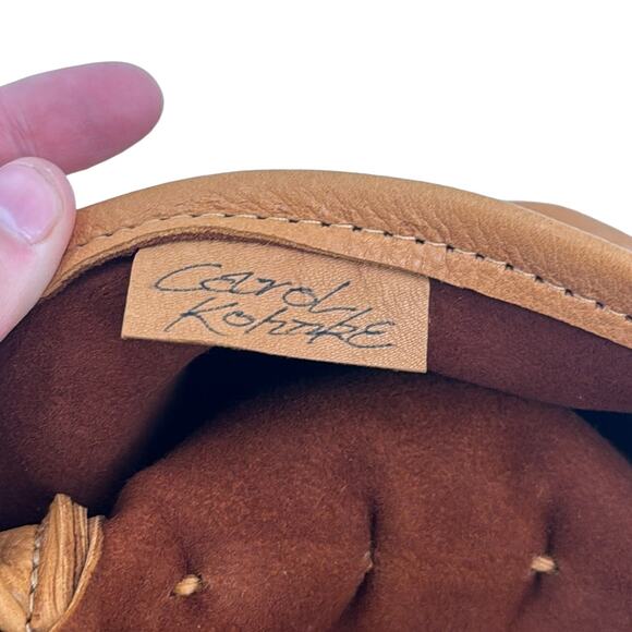 Vintage handmade Carol Kotozre deer skin leather fringe bag - Picture 8 of 10